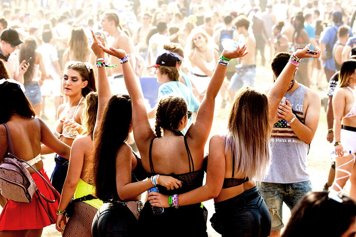 Friends laughing together